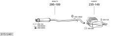 BOSAL SYS12461 — Sistem de evacuare complet