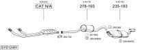 BOSAL SYS12491 — Sistem de evacuare complet