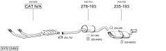 BOSAL SYS12493 — Sistem de evacuare complet