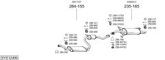 BOSAL SYS12495 — Выхлопная система в сборе