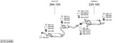 BOSAL SYS12496 — Выхлопная система в сборе