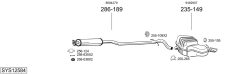 BOSAL SYS12584 — Sistem de evacuare complet