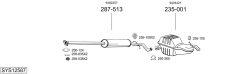BOSAL SYS12587 — Sistem de evacuare complet