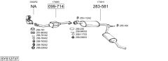 BOSAL SYS12737 — Sistem de evacuare complet