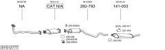 BOSAL SYS12777 — Sistem de evacuare complet