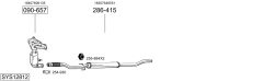 BOSAL SYS12812 — Выхлопная система в сборе
