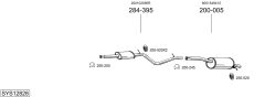 BOSAL SYS12828 — Sistem de evacuare complet