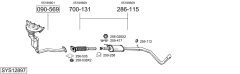 BOSAL SYS12897 — Выхлопная система в сборе