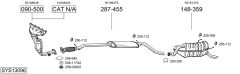BOSAL SYS13096 — Выхлопная система в сборе
