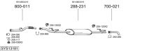 BOSAL SYS13181 — Sistem de evacuare complet