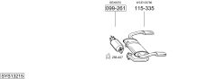 BOSAL SYS13215 — Sistem de evacuare complet