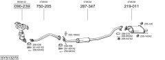 BOSAL SYS13270 — Sistem de evacuare complet