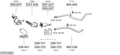 BOSAL SYS13303 — Sistem de evacuare complet