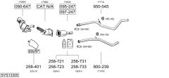 BOSAL SYS13305 — Sistem de evacuare complet