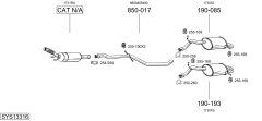 BOSAL SYS13316 — Sistem de evacuare complet
