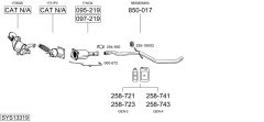 BOSAL SYS13319 — Sistem de evacuare complet