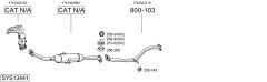 BOSAL SYS13441 — Sistem de evacuare complet