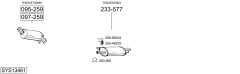BOSAL SYS13461 — Sistem de evacuare complet