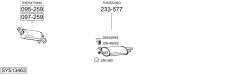 BOSAL SYS13463 — Sistem de evacuare complet
