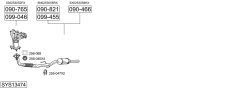 BOSAL SYS13474 — Выхлопная система в сборе