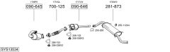 BOSAL SYS13534 — Выхлопная система в сборе