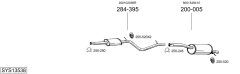 BOSAL SYS13538 — Sistem de evacuare complet