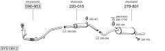 BOSAL SYS13612 — Sistem de evacuare complet