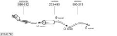 BOSAL SYS13772 — Выхлопная система в сборе