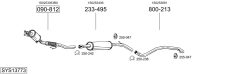 BOSAL SYS13773 — Выхлопная система в сборе