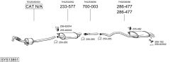 BOSAL SYS13851 — Sistem de evacuare complet