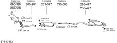 BOSAL SYS13852 — Sistem de evacuare complet