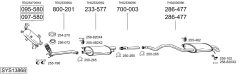 BOSAL SYS13868 — Sistem de evacuare complet