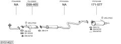 BOSAL SYS14021 — Sistem de evacuare complet