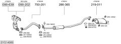 BOSAL SYS14069 — Sistem de evacuare complet