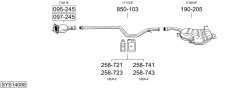 BOSAL SYS14088 — Sistem de evacuare complet
