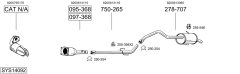 BOSAL SYS14092 — Выхлопная система в сборе