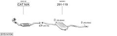 BOSAL SYS14104 — Sistem de evacuare complet