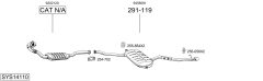 BOSAL SYS14110 — Sistem de evacuare complet