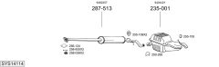 BOSAL SYS14114 — Sistem de evacuare complet