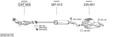 BOSAL SYS14115 — Sistem de evacuare complet