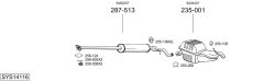 BOSAL SYS14116 — Sistem de evacuare complet