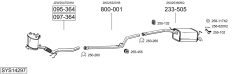 BOSAL SYS14297 — Выхлопная система в сборе