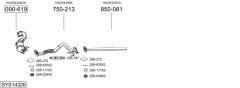 BOSAL SYS14326 — Выхлопная система в сборе