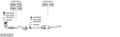 BOSAL SYS14331 — Выхлопная система в сборе