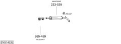BOSAL SYS14332 — Sistem de evacuare complet