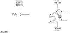 BOSAL SYS14515 — Выхлопная система в сборе