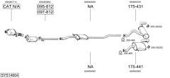 BOSAL SYS14604 — Выхлопная система в сборе