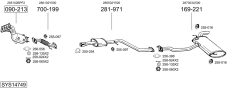 BOSAL SYS14749 — Sistem de evacuare complet