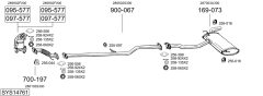 BOSAL SYS14761 — Sistem de evacuare complet