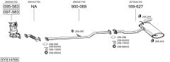 BOSAL SYS14765 — Sistem de evacuare complet